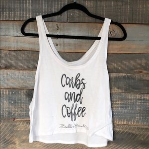 Carbs and Coffee Crop Top
